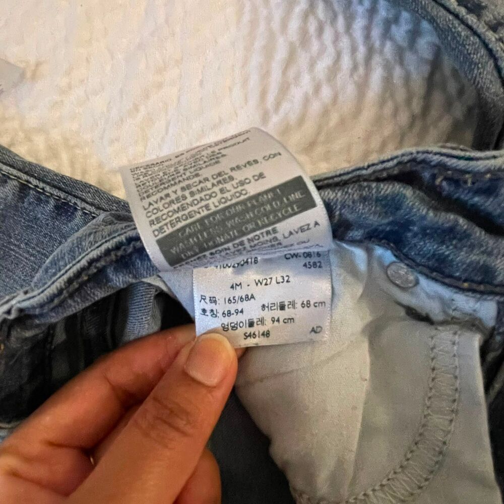 Denizen Levi's Womens Modern Skinny Jeans Size 4, W27, L32 Gray Medium Denim - Picture 9 of 14